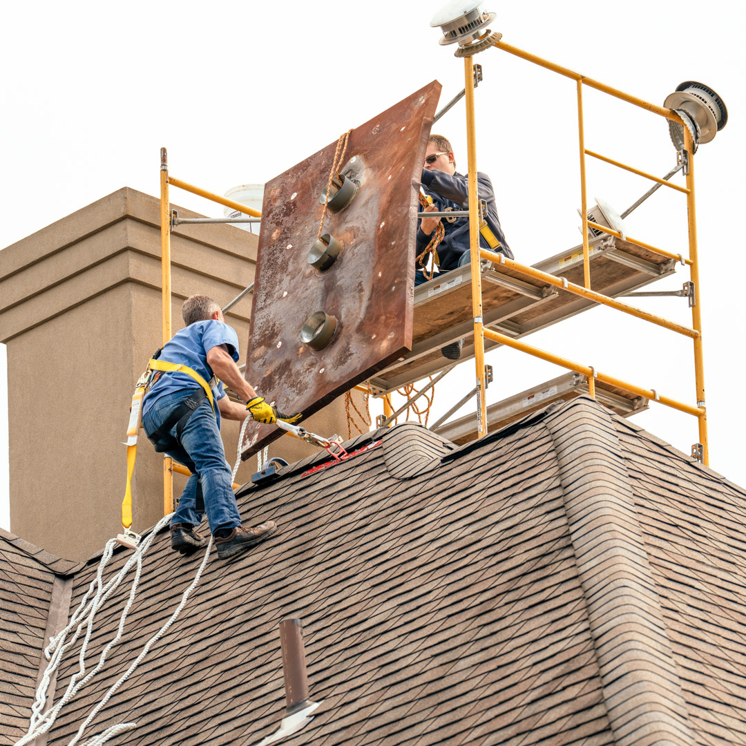 Rusty chimney repairs in Morgantown WV & Brookhaven PA