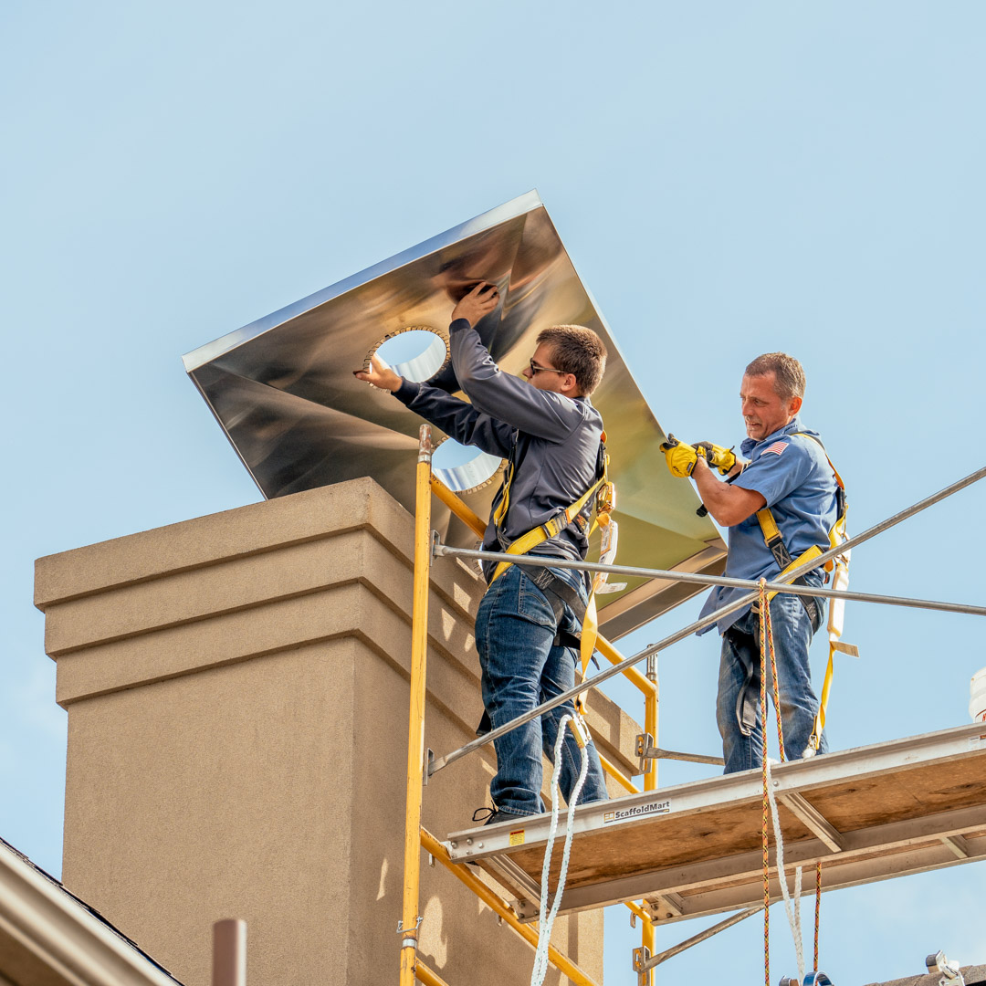 Chimney chase cover installations in Beaver Falls & Latrobe PA