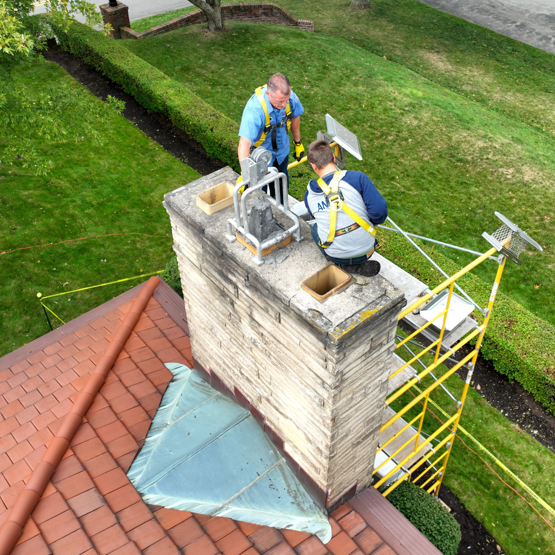 Leaky chimney repairs available in Brookhaven & Seven Springs PA