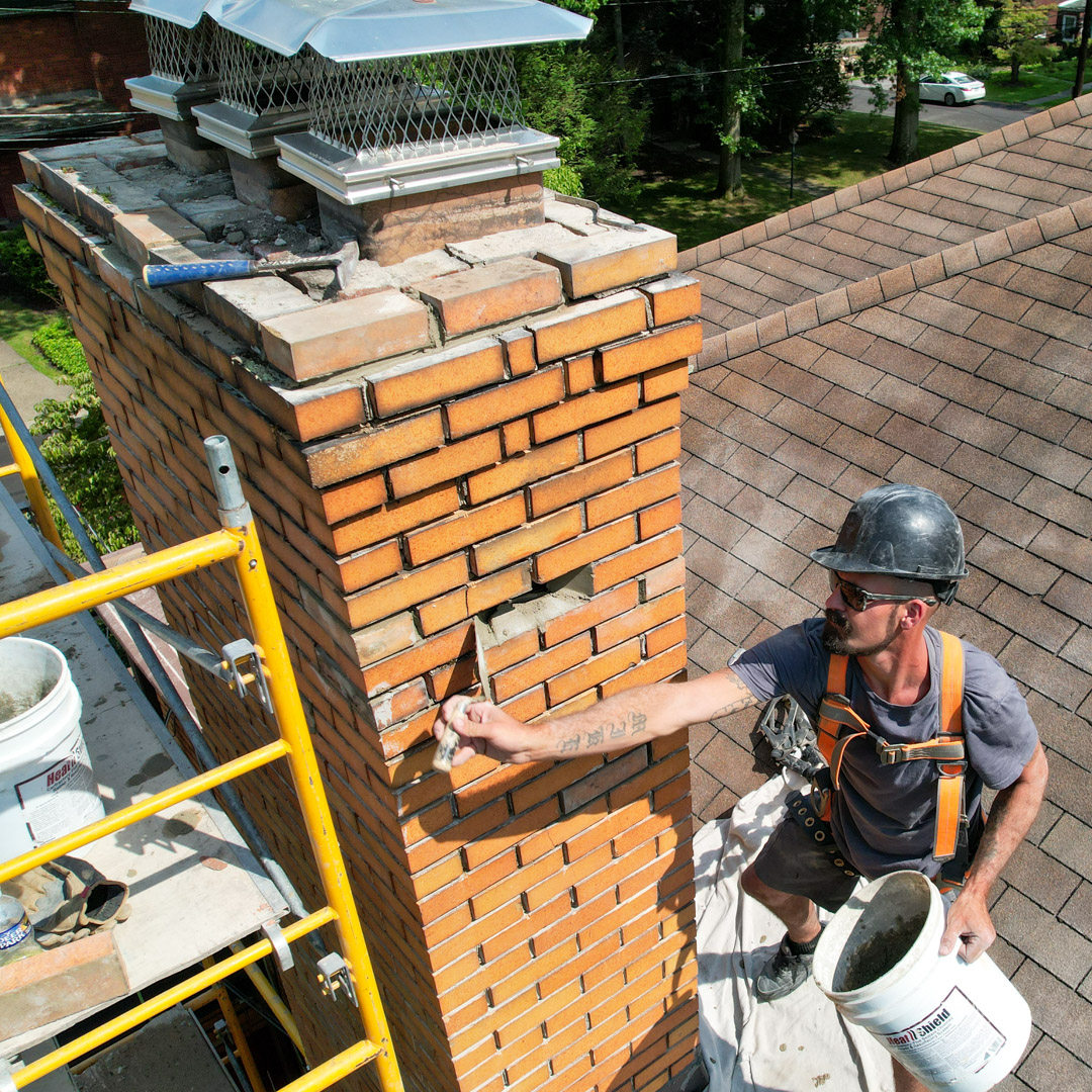 Chimney masonry repairs available in Mt Lebanon & Moon Township PA