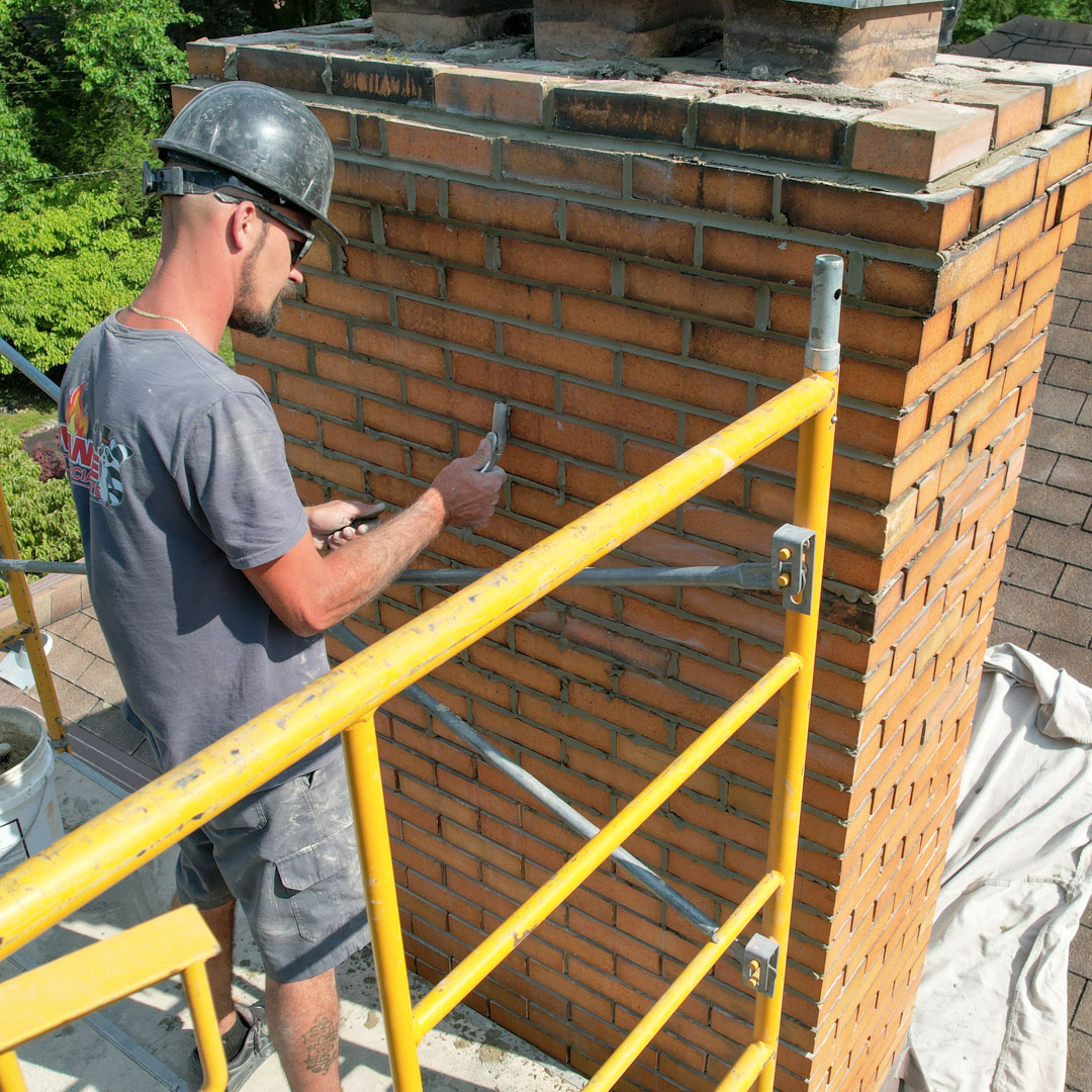 Chimney tuckpointing service in Bethel Park PA & Cheat Lake WV