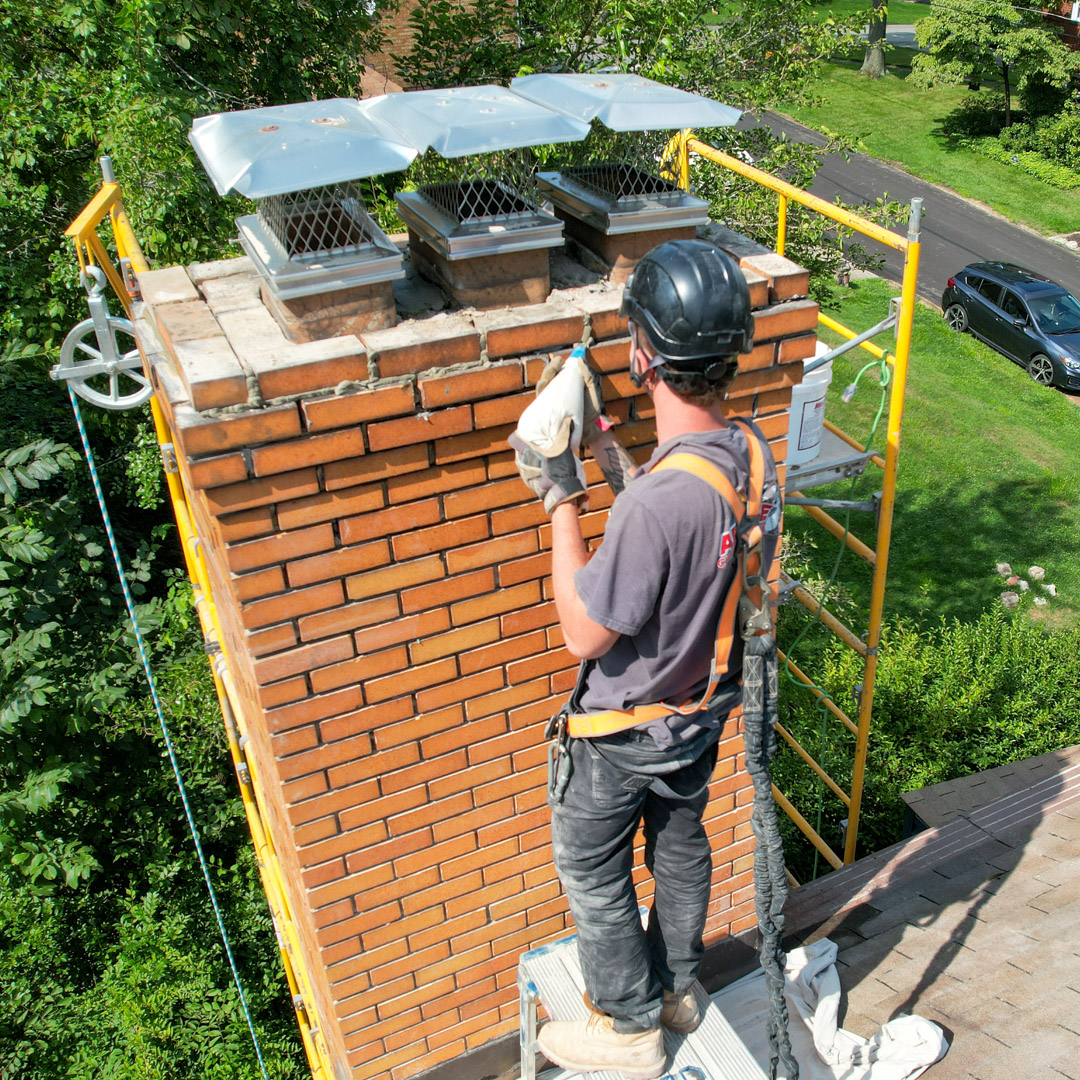 chimney masonry repair in Wexford, PA