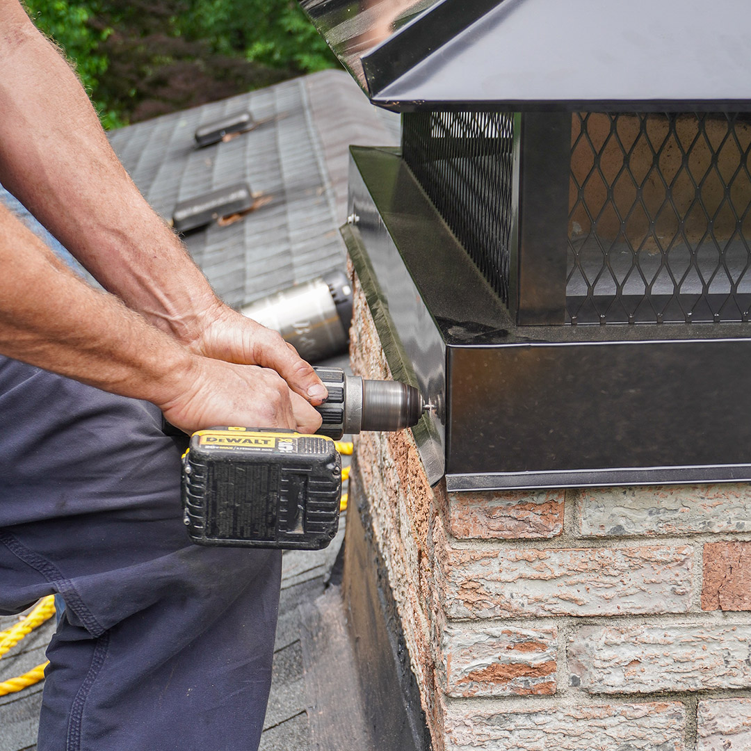 Custom chimney cap installation in Pittsburgh & WV