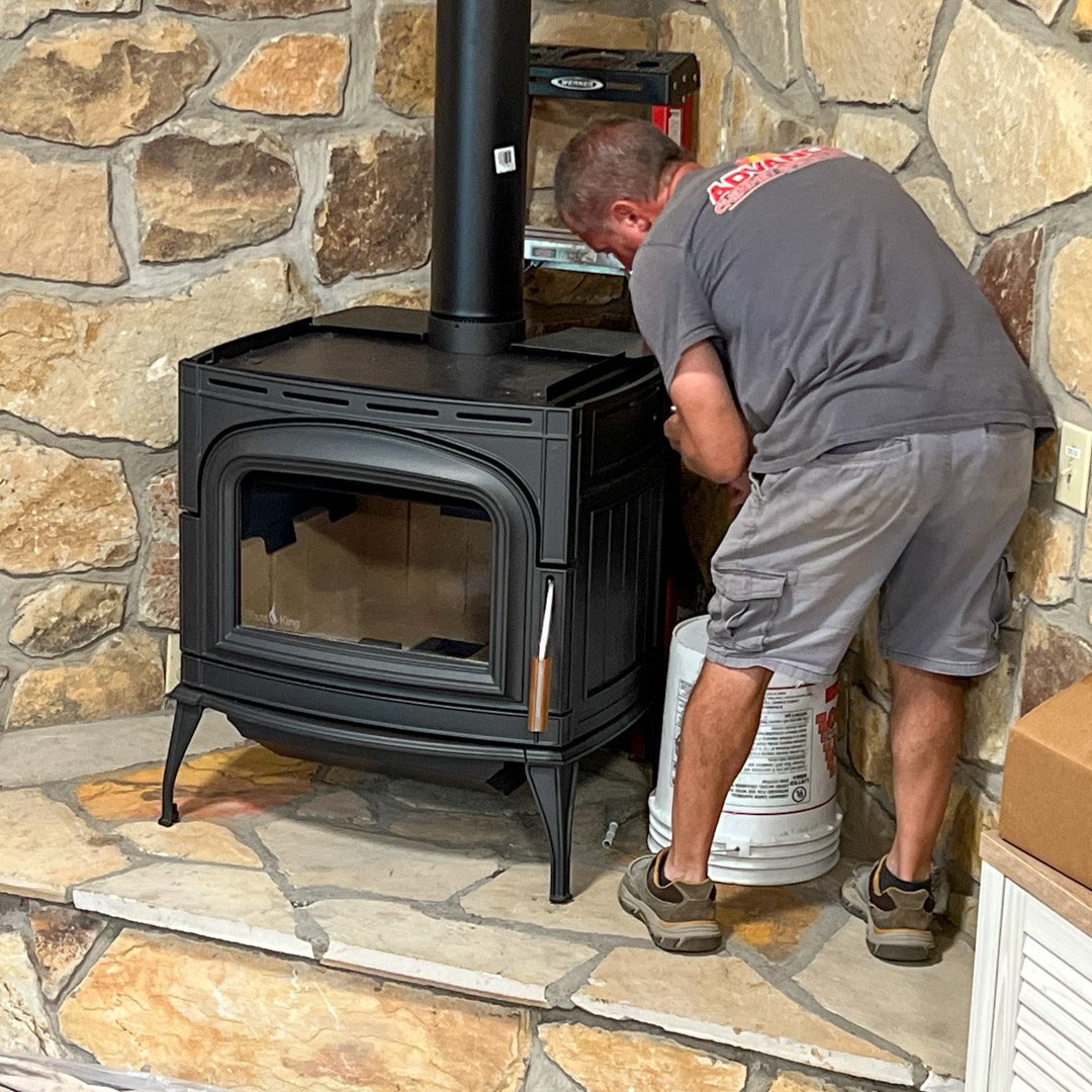 Wood stove installation in Pittsburgh PA